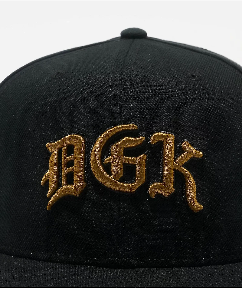 DGK Aces Black Snapback Hat