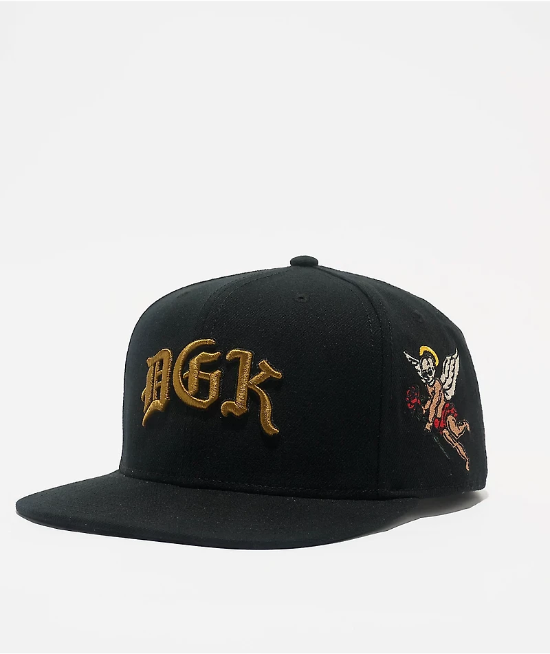 DGK Aces Black Snapback Hat