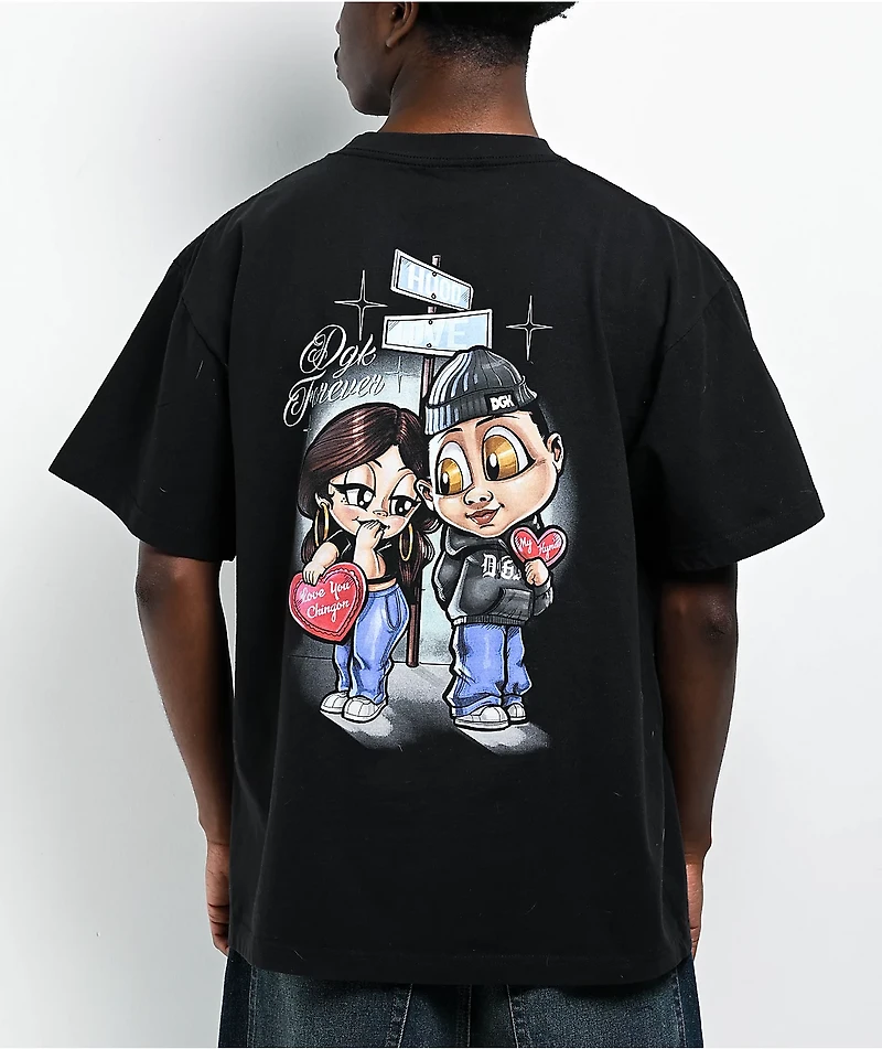 DGK Amor Heavyweight Vintage Black T-Shirt