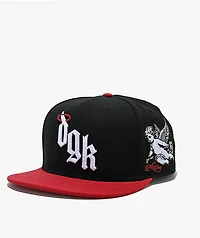 DGK Angelic Black & Red Snapback Hat