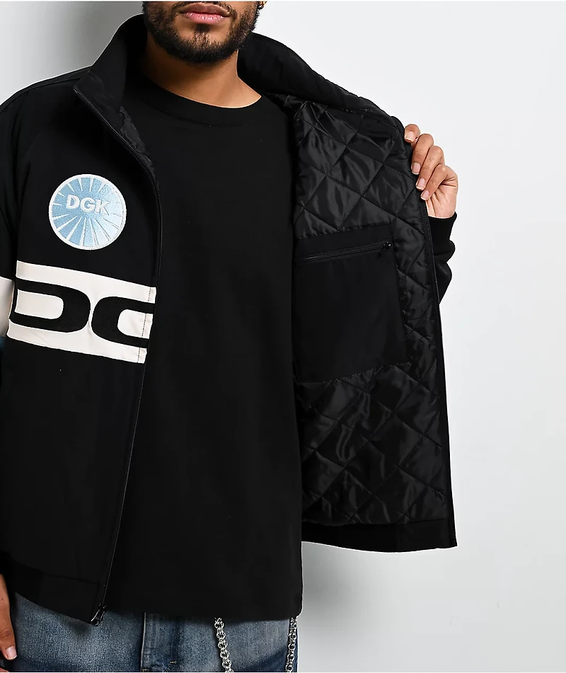 DGK Apex Black Racing Jacket
