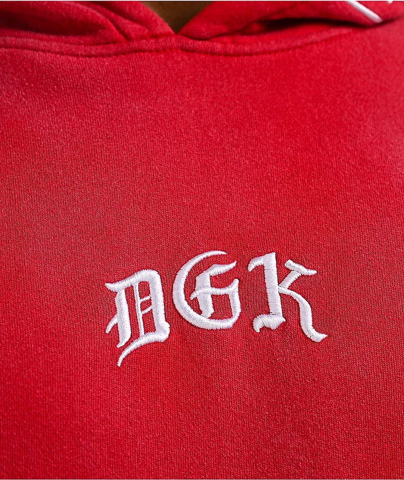 DGK Battalion Red Wash Hoodie
