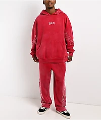 DGK Battalion Red Wash Hoodie
