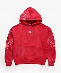 DGK Battalion Red Wash Hoodie