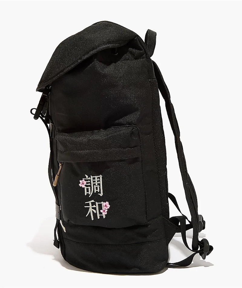 DGK Blossom Black Top Load Backpack