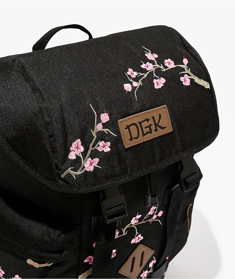DGK Blossom Black Top Load Backpack