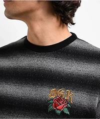 DGK Boulevard Knit Black & Grey Stripe T-Shirt