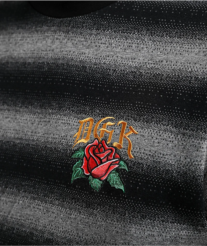 DGK Boulevard Knit Black & Grey Stripe T-Shirt
