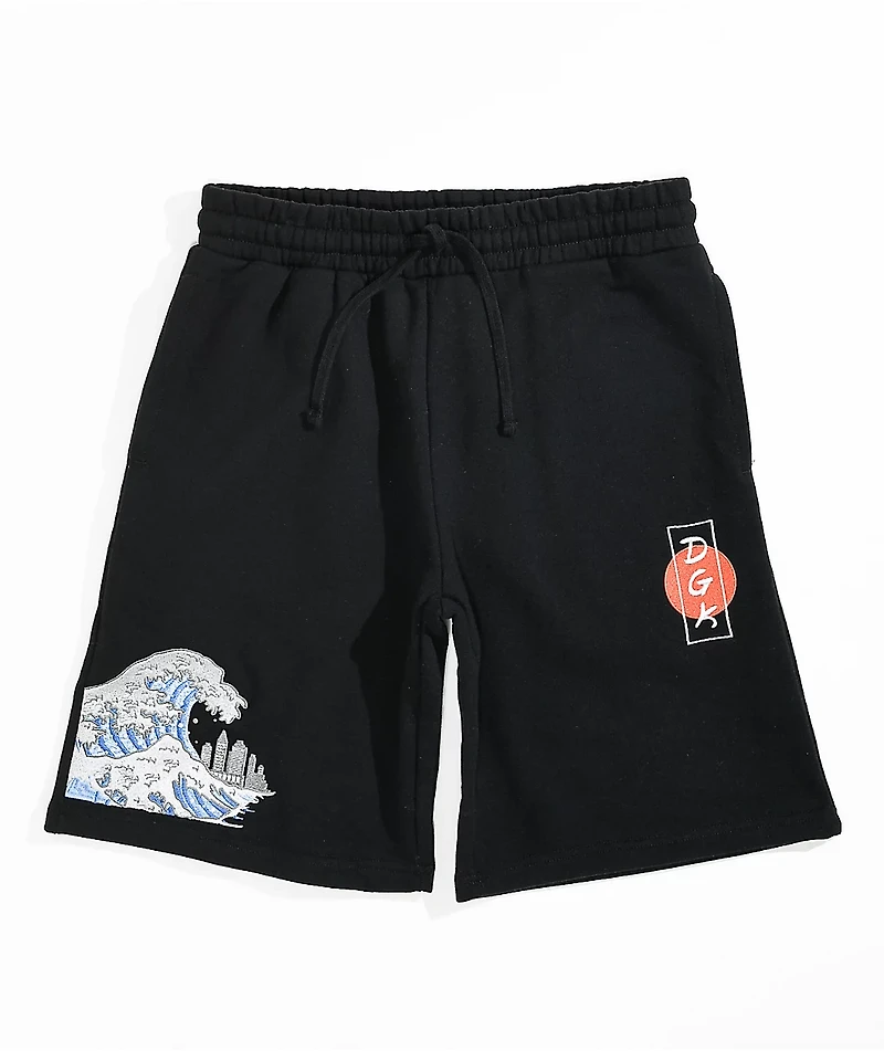 DGK Breaker Black Sweat Shorts