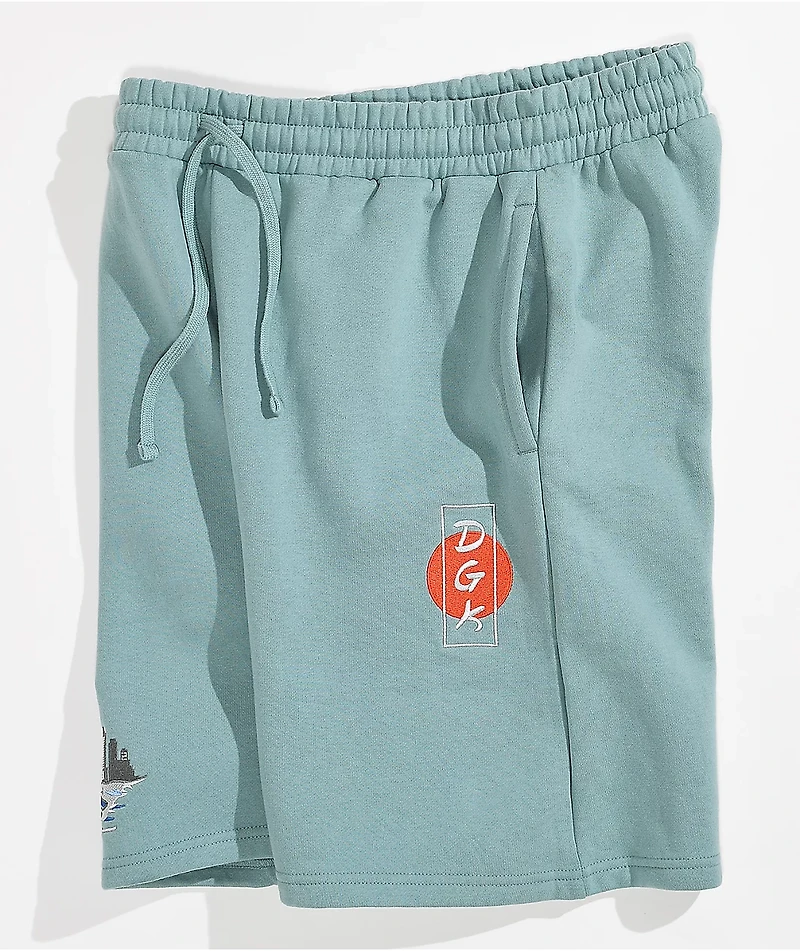 DGK Breaker Seafoam Sweat Shorts