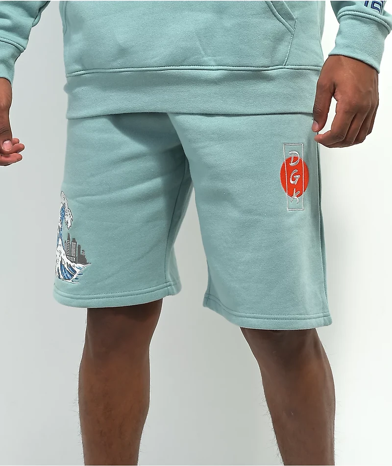 DGK Breaker Seafoam Sweat Shorts