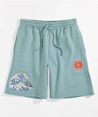 DGK Breaker Seafoam Sweat Shorts