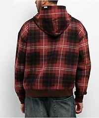 DGK Brickyard Red Plaid Zip Hoodie