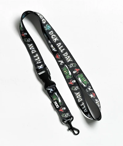 DGK Chaos Black Lanyard