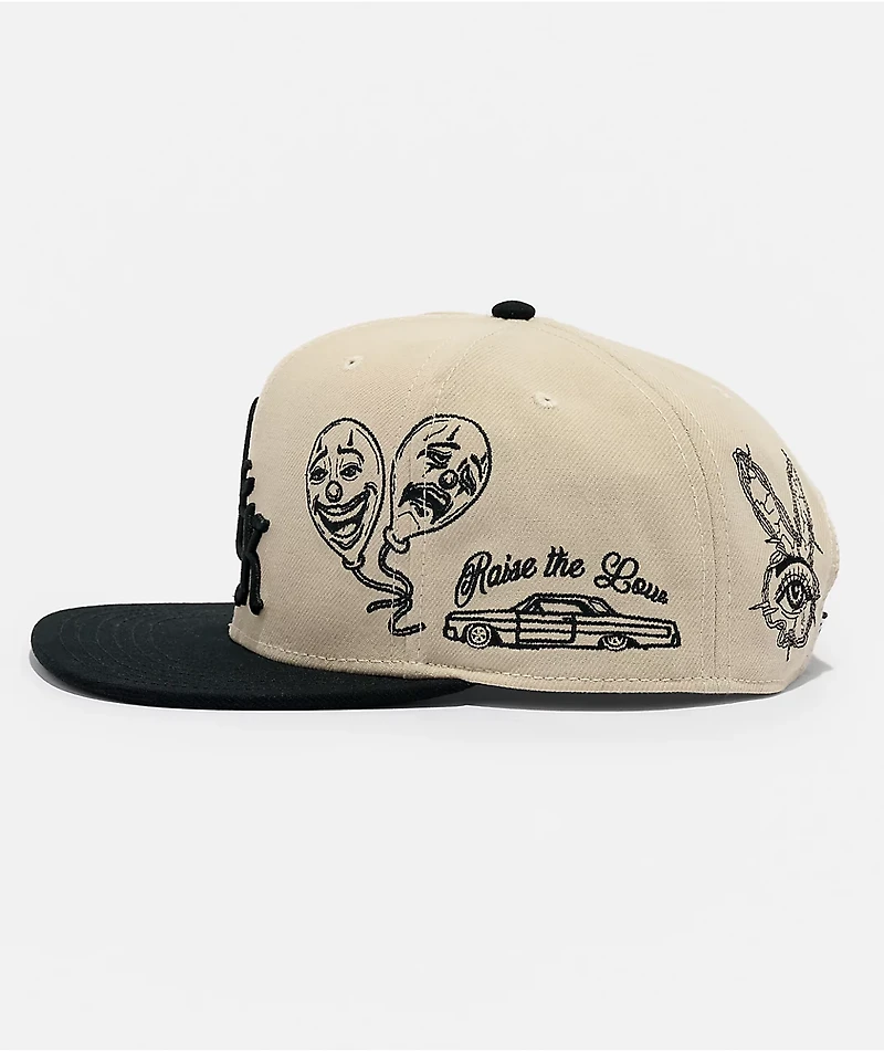 DGK Clownin Natural & Black Snapback Hat
