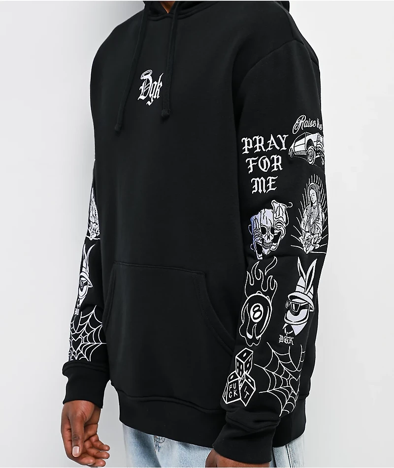 DGK Crazy Life Black Hoodie