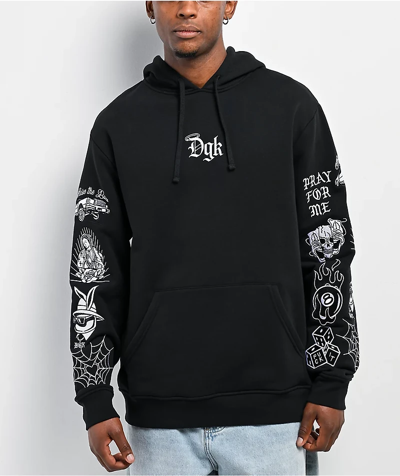DGK Crazy Life Black Hoodie