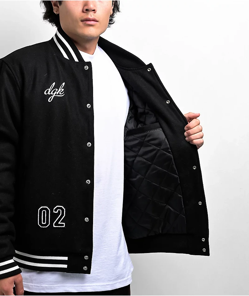DGK Cultivators Black & White Varsity Jacket