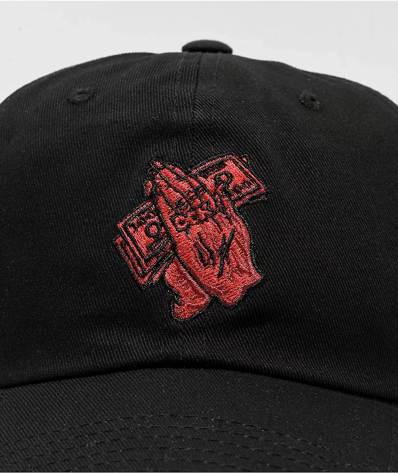 DGK Devotion Black Strapback Hat