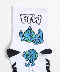 DGK Discord White Crew Socks