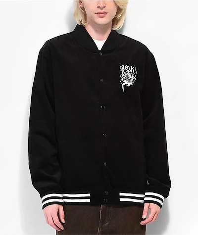 DGK Dominion Black Corduroy Bomber Jacket