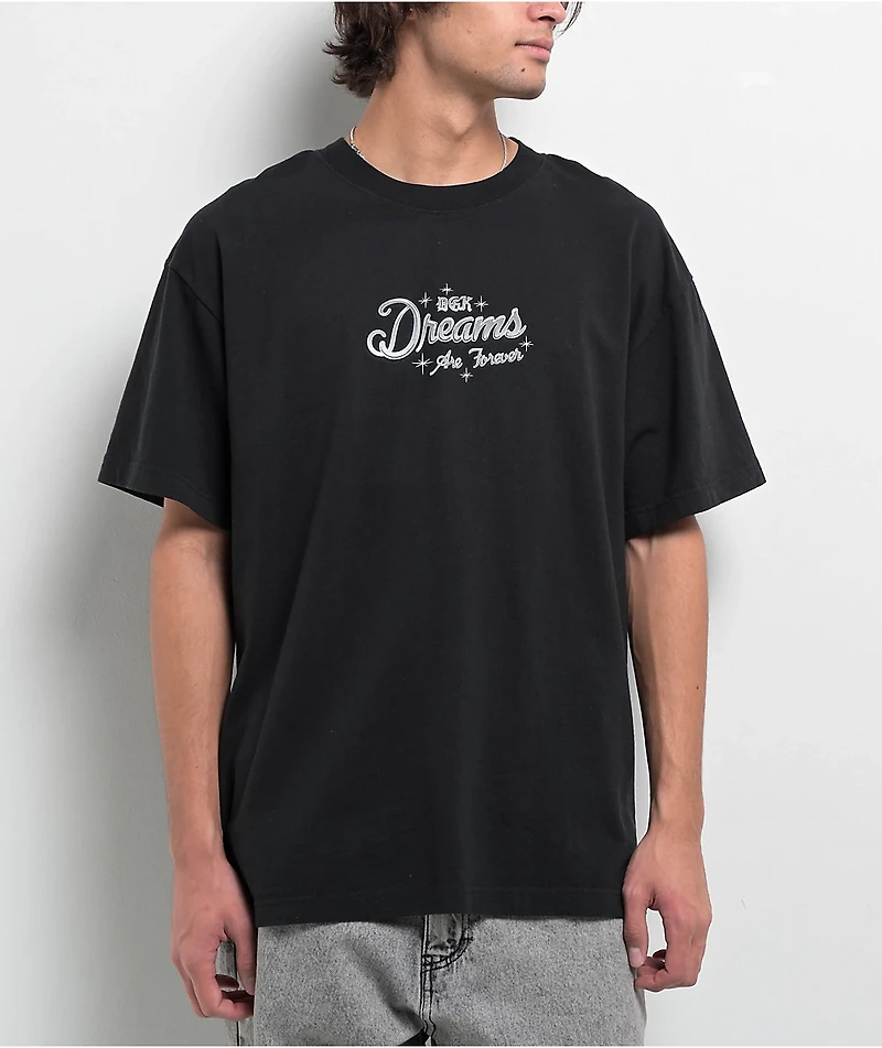 DGK Dreams Are Forever Heavyweight Vintage Black T-Shirt