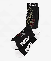 DGK Dues Black Crew Socks