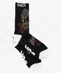 DGK Dues Black Crew Socks