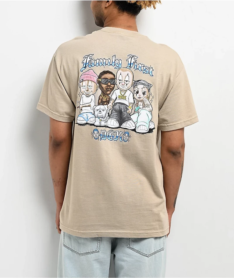 DGK Family First Sand T-Shirt