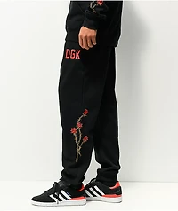 DGK Fierce Black Jogger Sweatpants