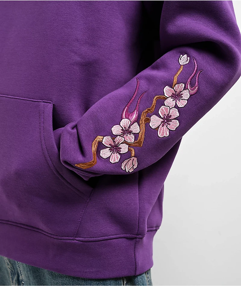 DGK Fire Blossom Purple Hoodie