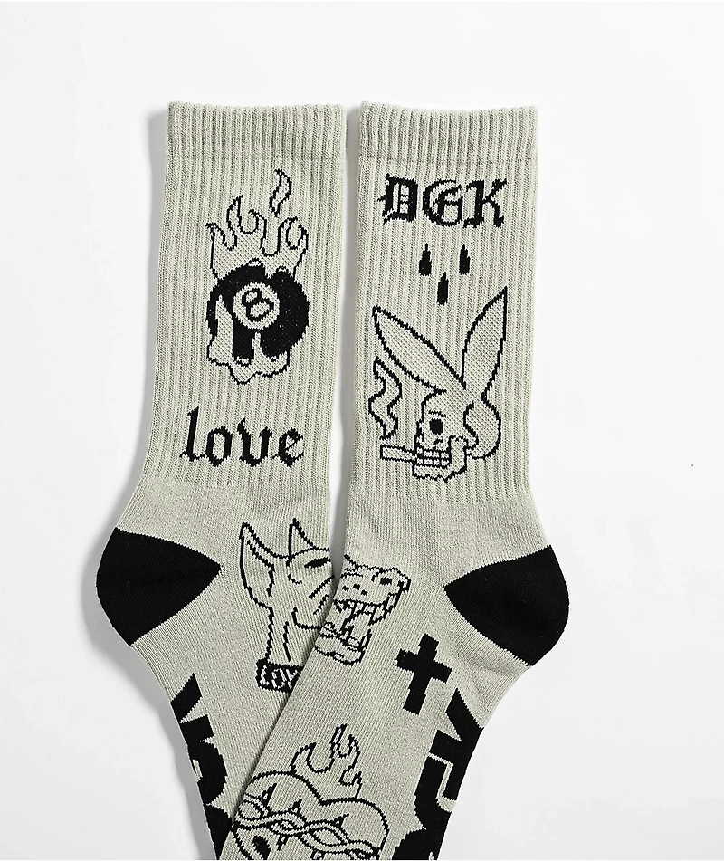 DGK Flash Tan Crew Socks