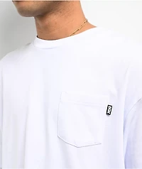 DGK Fuji White Heavyweight Pocket T-Shirt