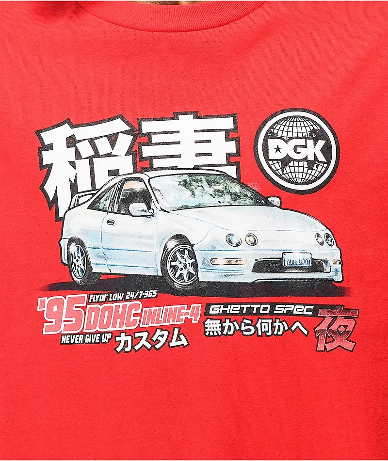 DGK Ghetto Spec Red T-Shirt