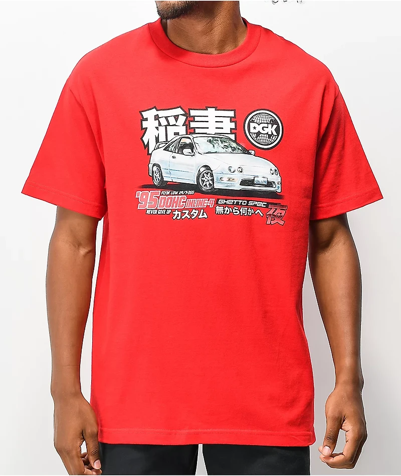DGK Ghetto Spec Red T-Shirt