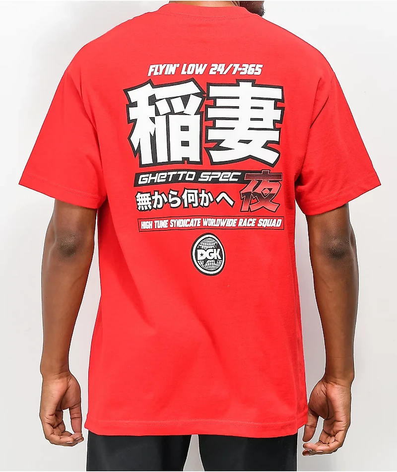 DGK Ghetto Spec Red T-Shirt