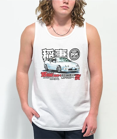 DGK Ghetto Spec White Tank Top