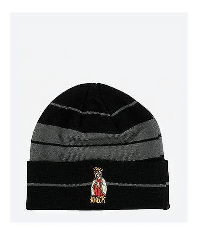 DGK Glory Black & Grey Stripe Beanie