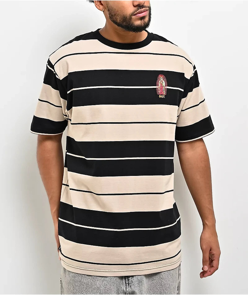 DGK Glory Black & Sand Knit T-Shirt