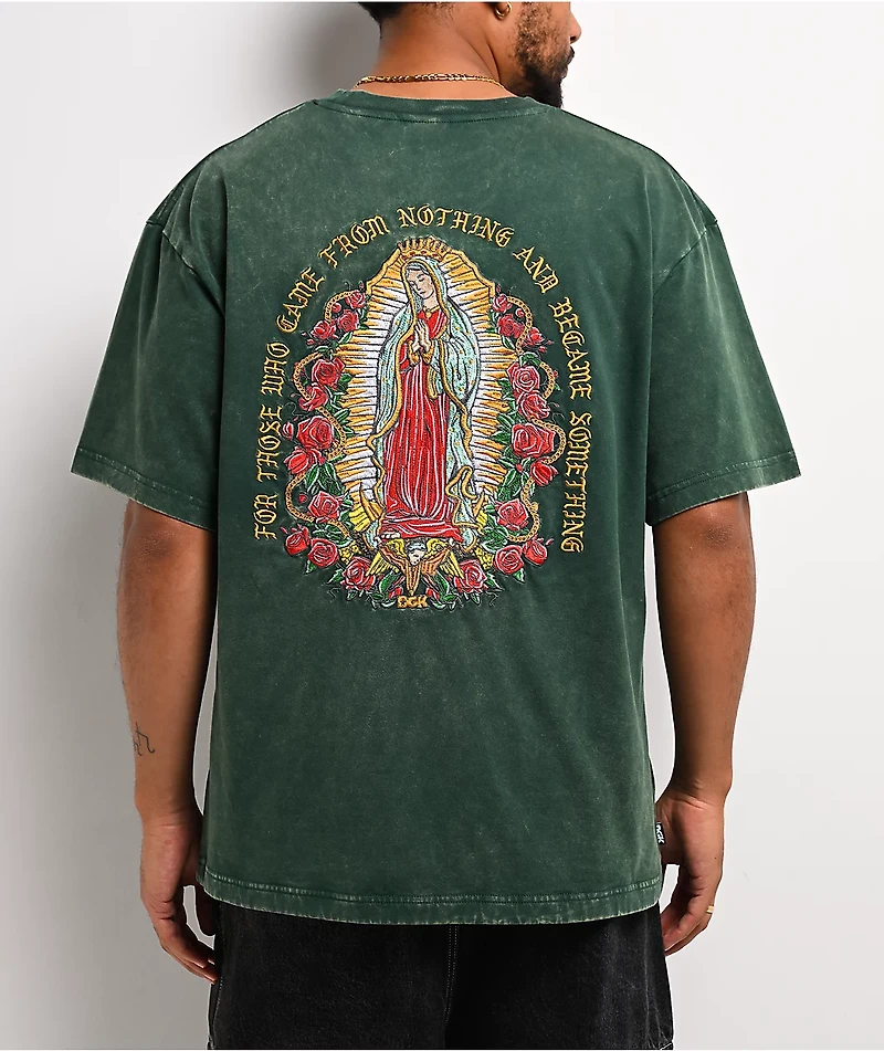 DGK Guadalupe Dark Green Wash Boxy T-Shirt