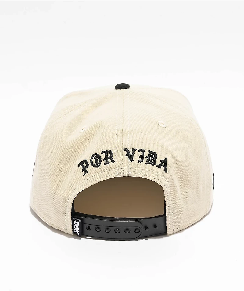 DGK Guerrero Cream & Black Snapback Hat
