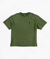 DGK Haiku Olive Green Wash Boxy T-Shirt