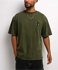 DGK Haiku Olive Green Wash Boxy T-Shirt