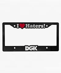 DGK Haters Black License Plate Frame