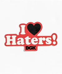 DGK Haters Red Sticker