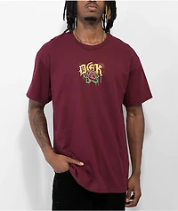 DGK Hit Up Burgundy T-Shirt
