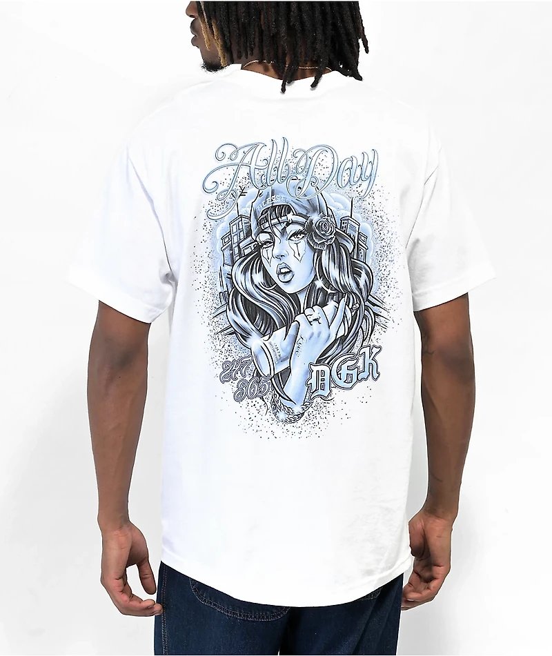 DGK Hyna White T-Shirt