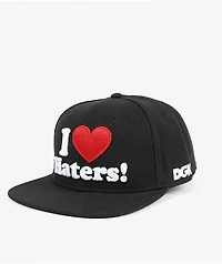DGK I Love Haters Black Snapback Hat