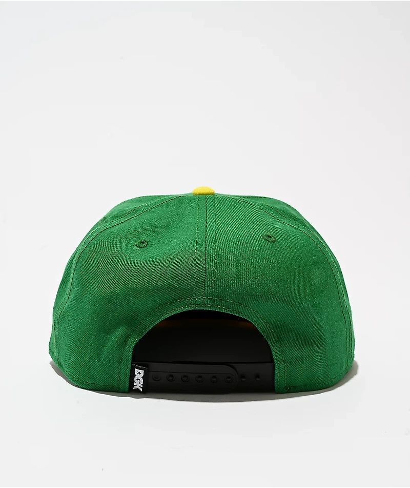 DGK I Love Haters Green & Yellow Snapback Hat