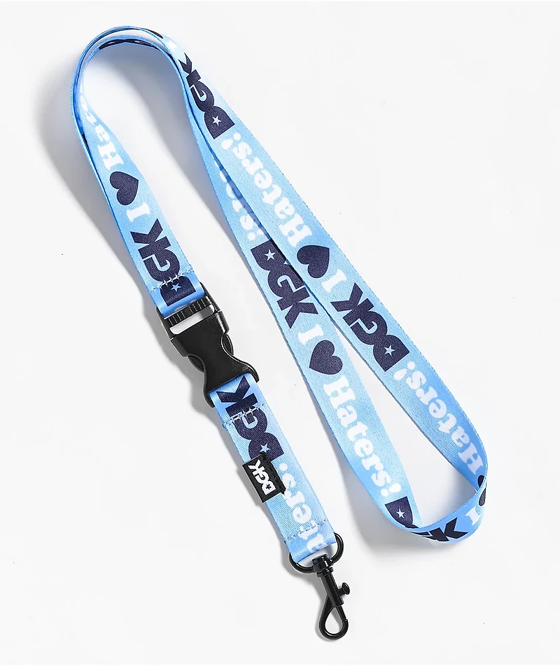 DGK I Love Haters Light Blue & Navy Lanyard